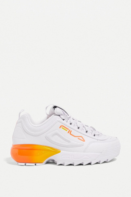 fila disruptor white orange