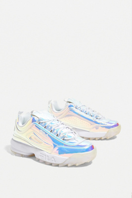 iridescent fila trainers