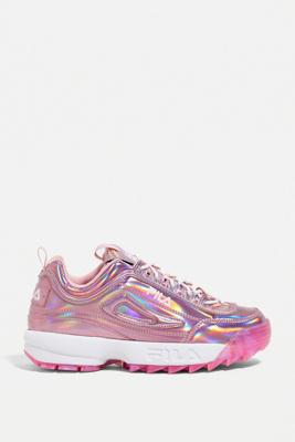 fila disruptor ii pink and white