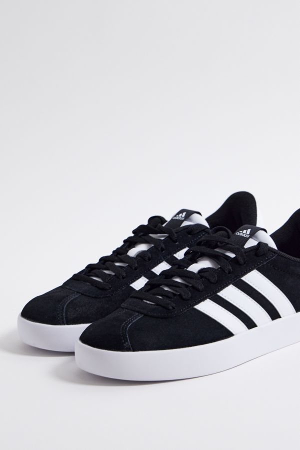 Slide View: 3: adidas Black & White VL Court 3.0 Trainers