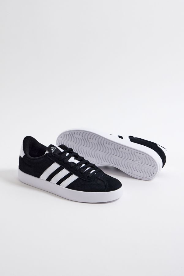 Slide View: 5: adidas Black & White VL Court 3.0 Trainers