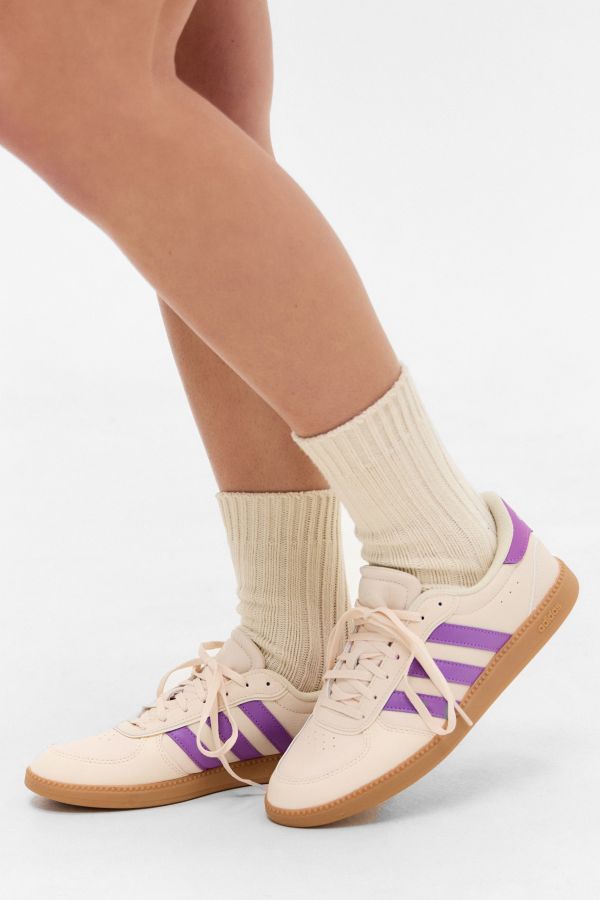 Slide View: 1: Baskets adidas Breaknet Crème & Violettes