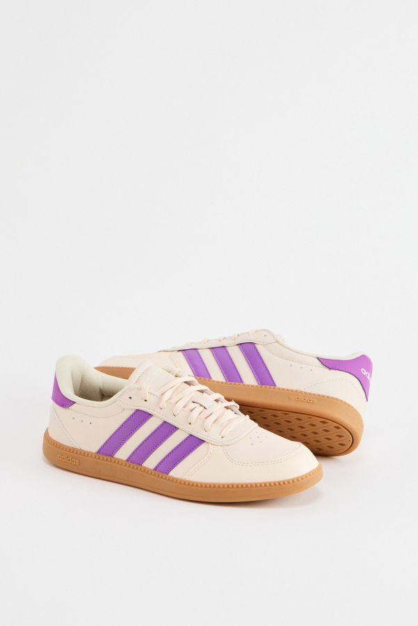 Slide View: 2: Baskets adidas Breaknet Crème & Violettes