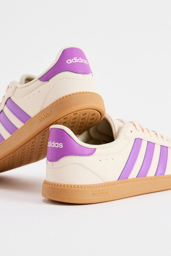 Slide View: 3: Baskets adidas Breaknet Crème & Violettes