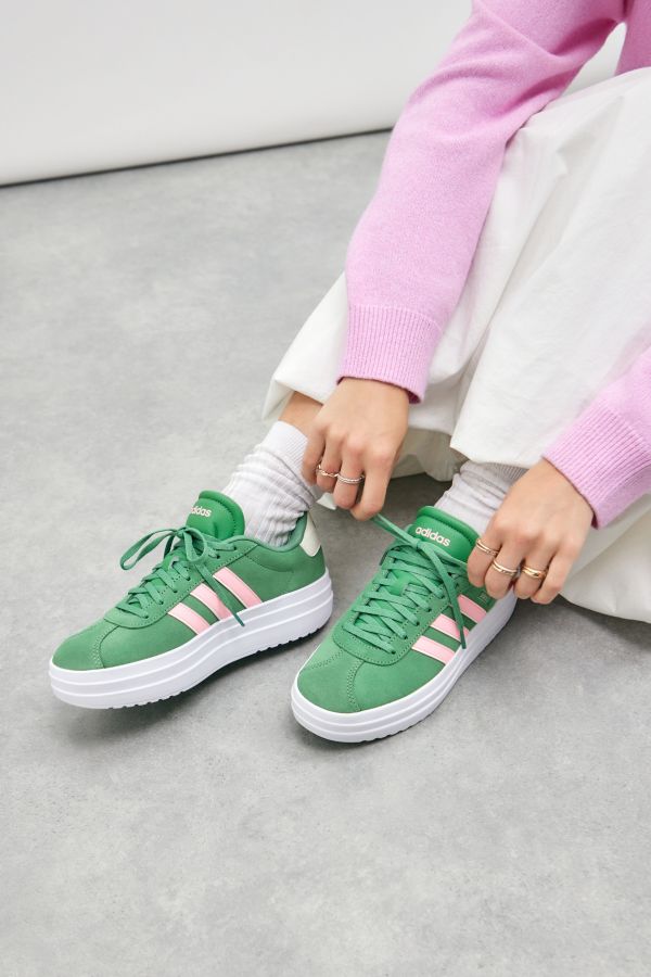 Vista diapositiva: 1: adidas Verde VL Court Bold Sneakers