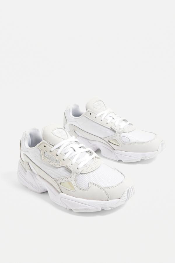 adidas all white falcon women's