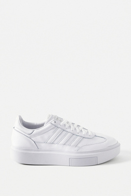 adidas originals sleek white trainers