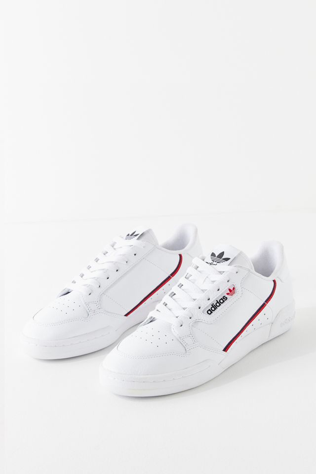 adidas originals continental 80 vulc trainers in off white leather
