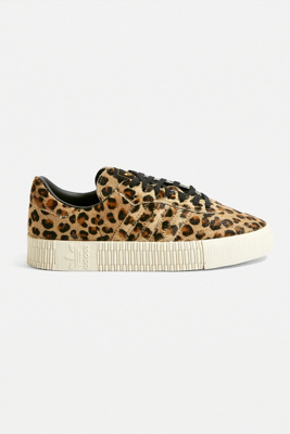 adidas originals outloud samba rose trainers in leopard print