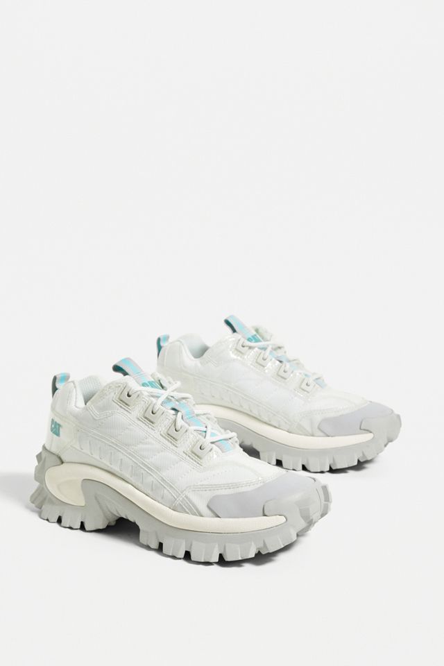 CAT Footwear Intruder White and Grey Gel Trainers Urban Outfitters UK