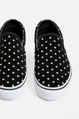 vans slip on plateforme damier