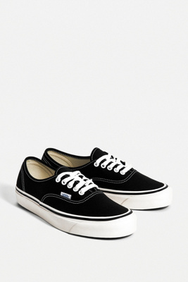 vans black authentic trainers
