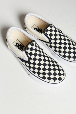 vans slip on damier bordeaux