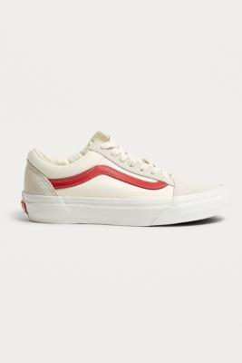 white vans with red line