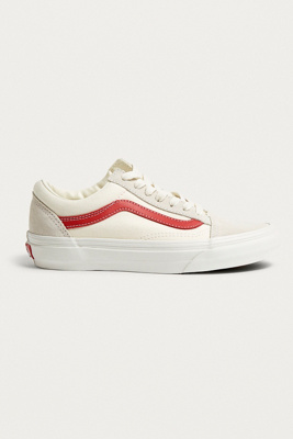 red and white womens vans