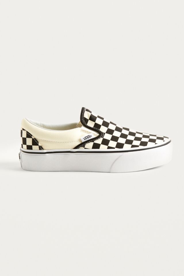 Vans Checkerboard Slip-On Platform Trainers | Urban Outfitters UK