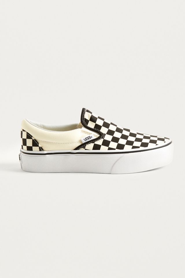 Vans Checkerboard Slip-On Platform Trainers | Urban Outfitters UK