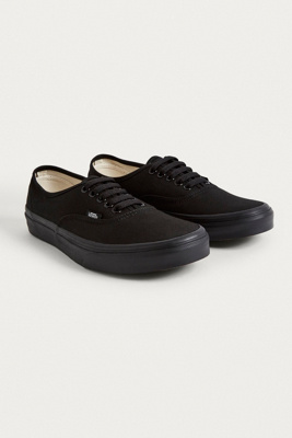 vans authentic black trainers