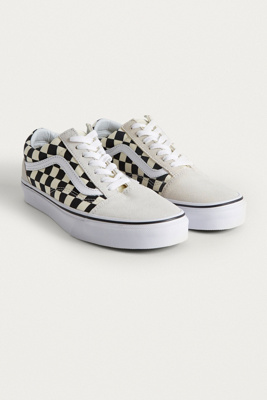 vans damier blanc