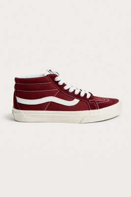 vans sk8 mid burgundy