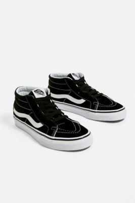 vans sk8 mid reissue black trainers