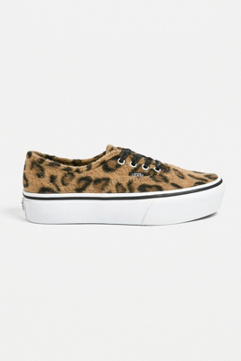vans fuzzy leopard