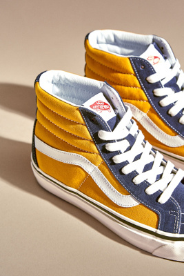 vans bleu jaune