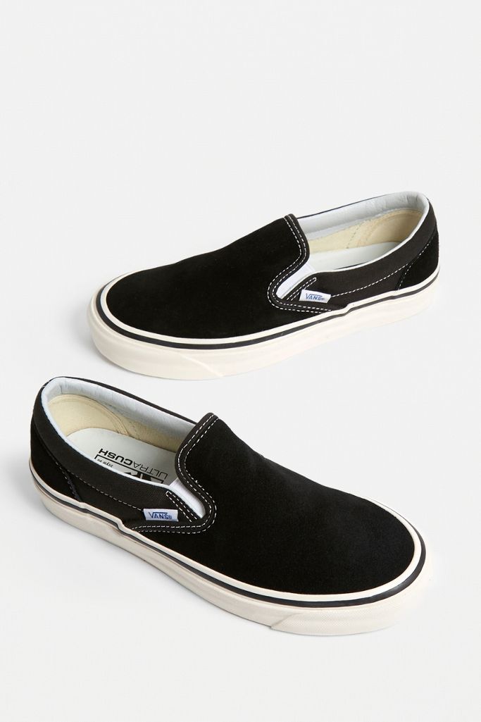Vans Classic Black + White SlipOn 98 DX Trainers Urban Outfitters UK