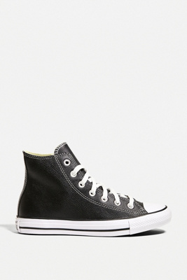 converse chuck taylor black leather high tops