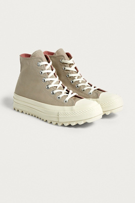 converse lift ripple high beige