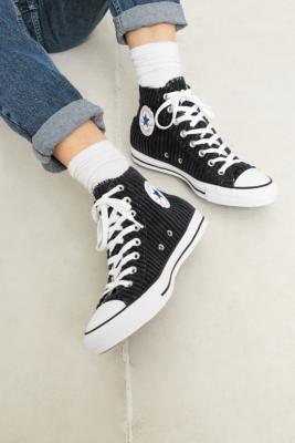corduroy high top converse