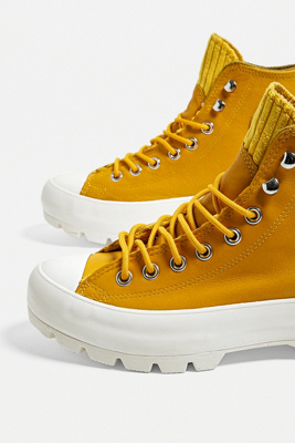yellow converse boots