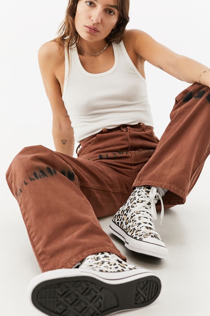 Converse Chuck Taylor All Star Leopard HighTop Trainers Urban