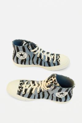 zebra print converse high tops