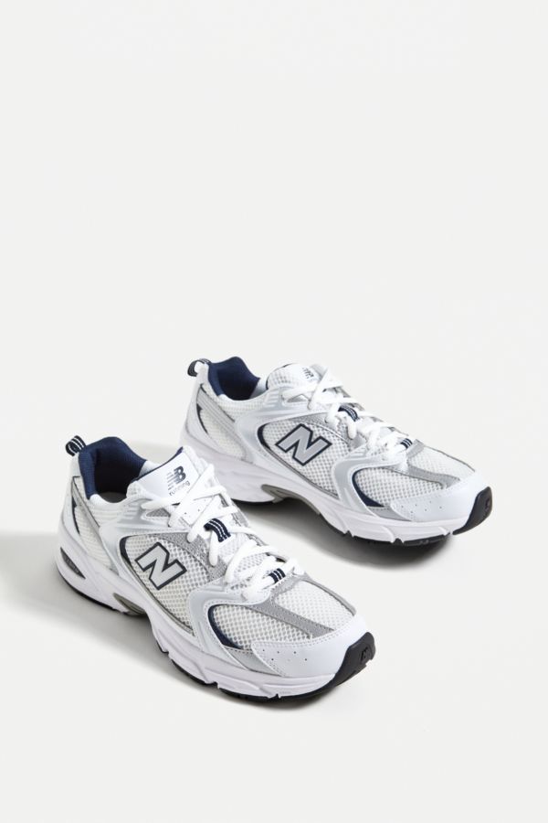 Slide View: 2: New Balance White 530 Trainers