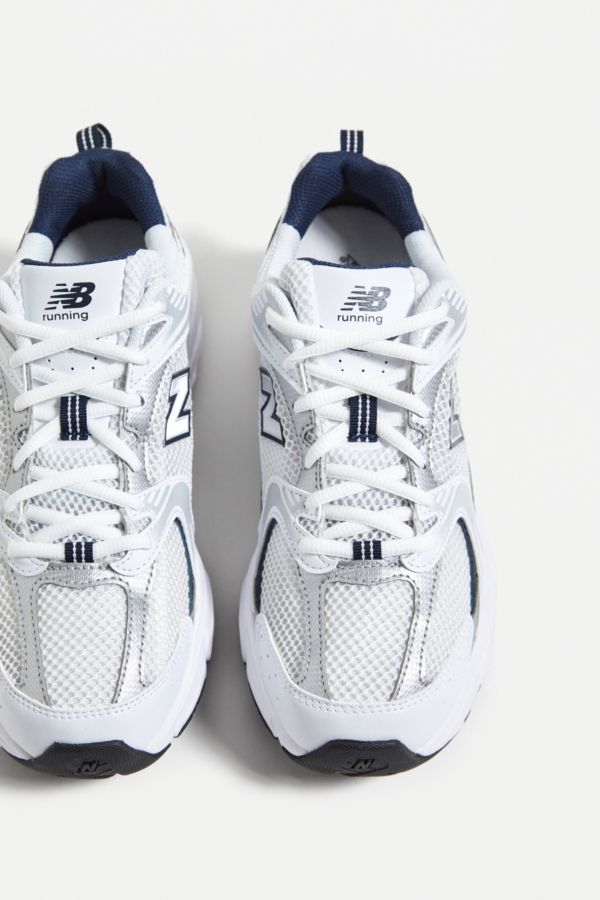 Slide View: 4: New Balance White 530 Trainers