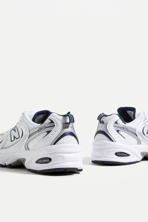 Slide View: 5: New Balance White 530 Trainers