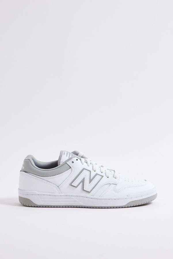 Slide View: 4: New Balance White & Grey 480 Trainers