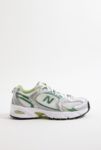 Thumbnail View 2: New Balance White & Green 530 Trainers