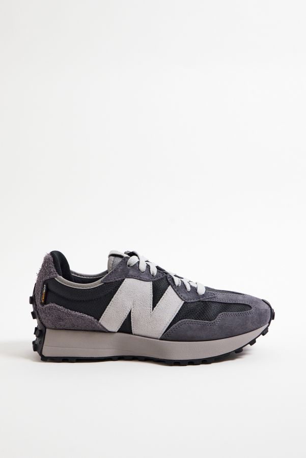 Slide View: 2: New Balance Charcoal 327 Trainers