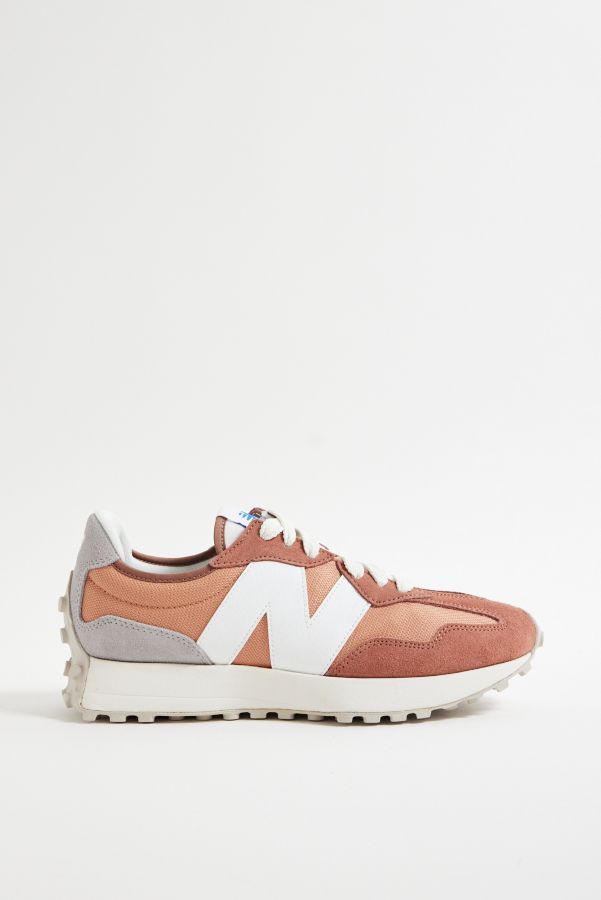 Slide View: 2: New Balance Sparrow Orange 327 Turnschuhe