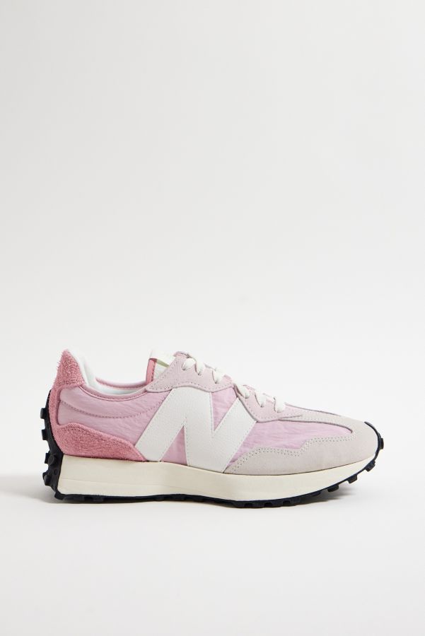 Slide View: 2: New Balance Hazy Rose 327 Trainers