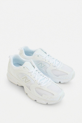 white mesh trainers