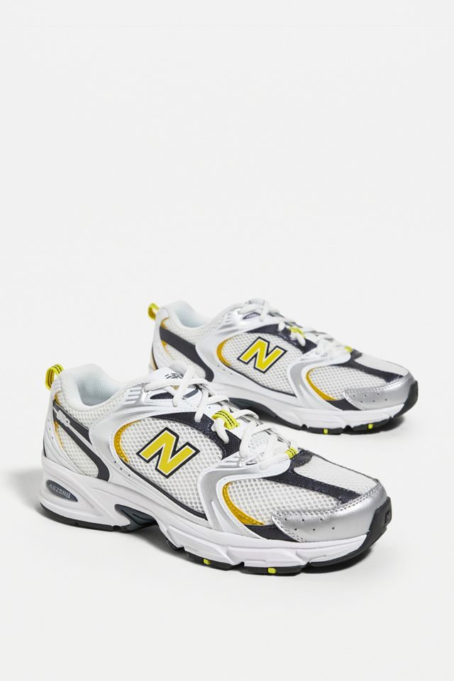 New Balance 530 White & Yellow Trainers Urban Outfitters UK