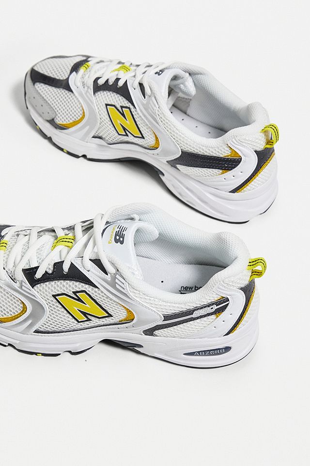 New Balance 530 White & Yellow Trainers New Balance 530 White & Yellow Trainers