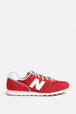 red new balance trainers
