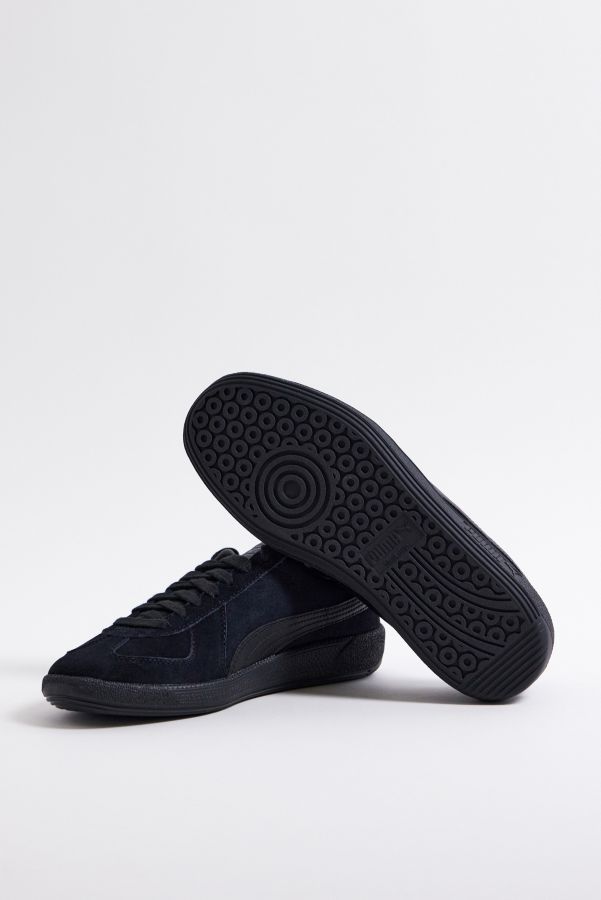 Slide View: 3: PUMA Black Army Trainer Suede Trainers