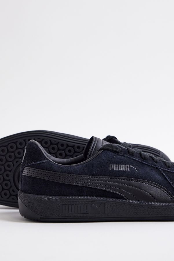 Slide View: 4: PUMA Black Army Trainer Suede Trainers