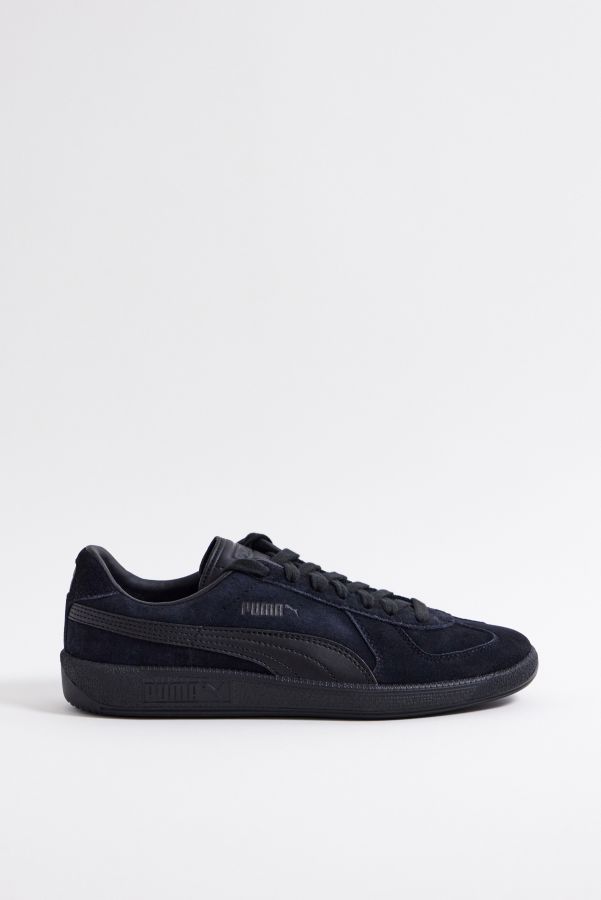 Slide View: 5: PUMA Black Army Trainer Suede Trainers