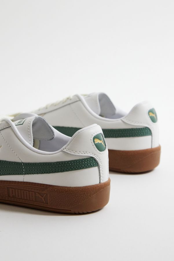 Slide View: 5: PUMA Green Army Trainer Suede Trainers